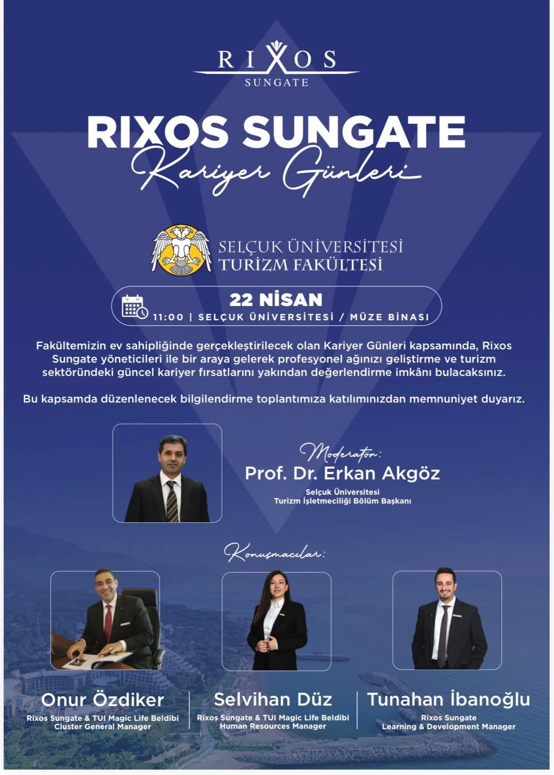 Fakültemizde Sektörle Buluşma: Rixos Sungate Kariyer Günleri Büyük Bir İlgiyle Gerçekleşti