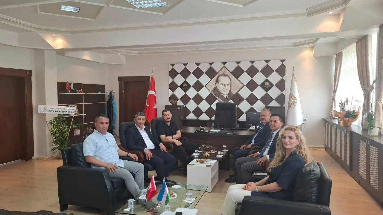 Özbekistan Devlet Dünya Dilleri Üniversitesi Heyeti Selçuk Üniversitesini Ziyaret Etti