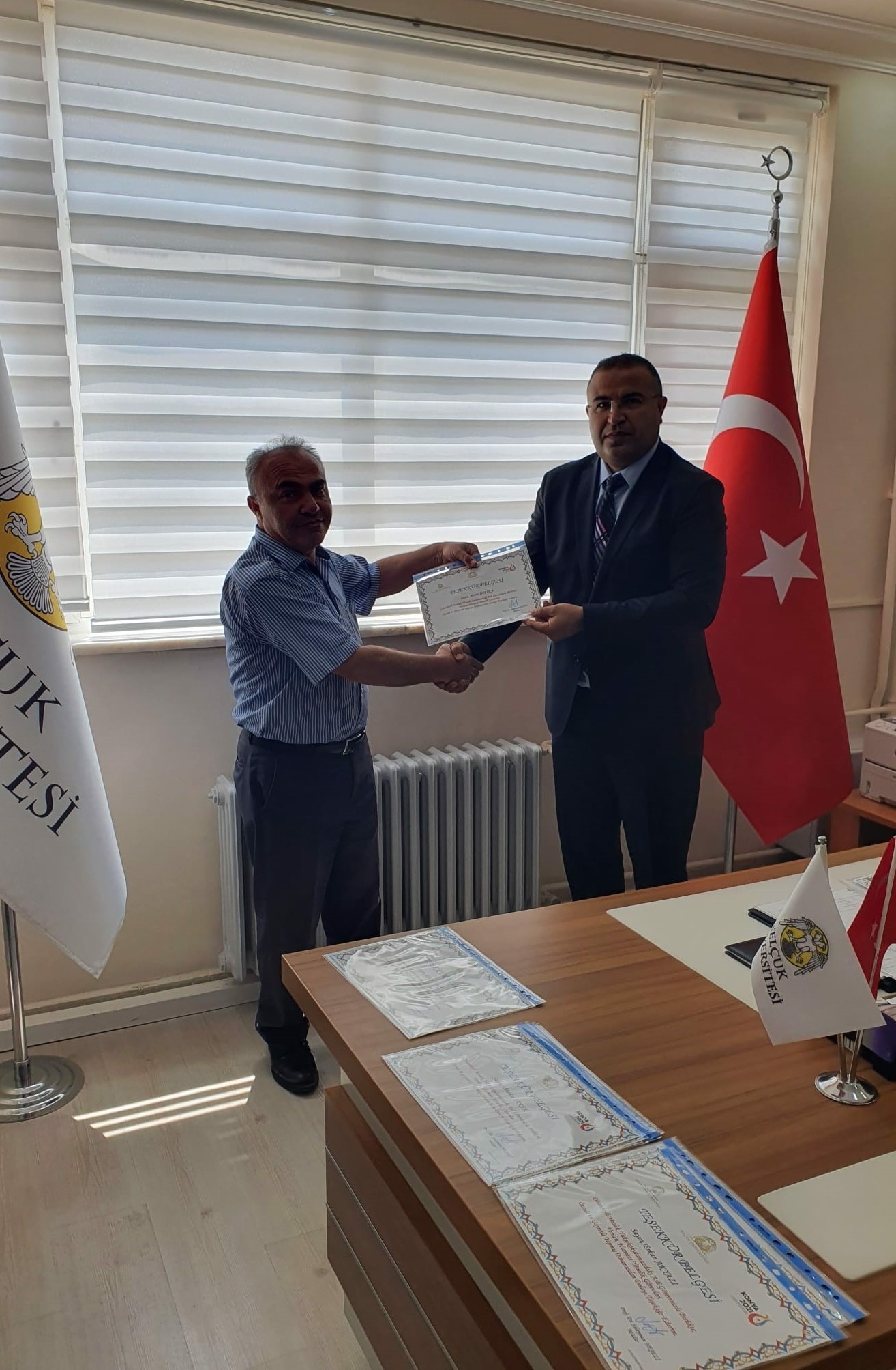 Meslek Yüksekokulumuz Müdürlüğünde 08.06.2022 tarihinde Devir Teslim Gerçekleştirildi.