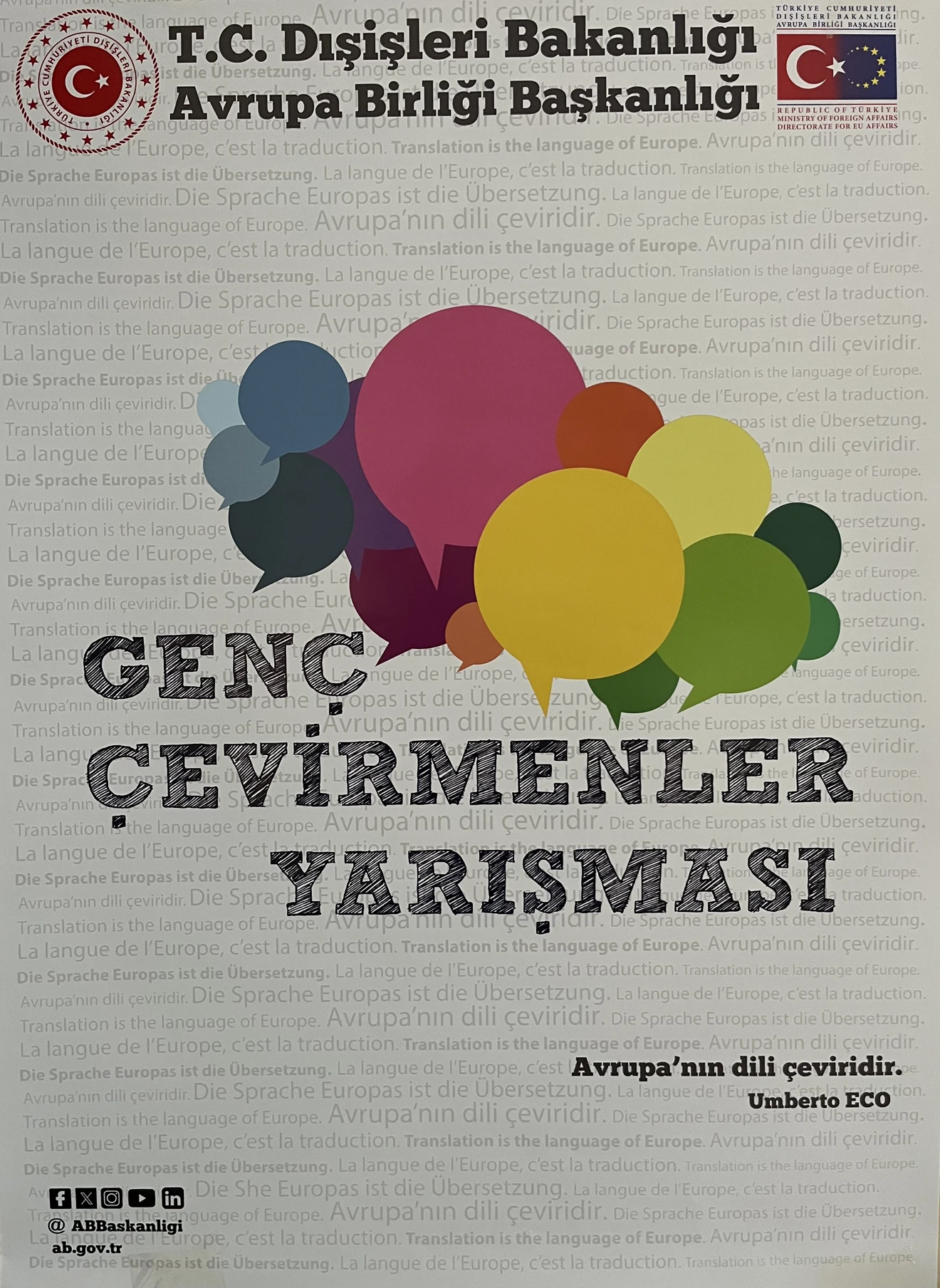 AB Başkanlığı 2025 Genç Çevirmenler Yarışması
