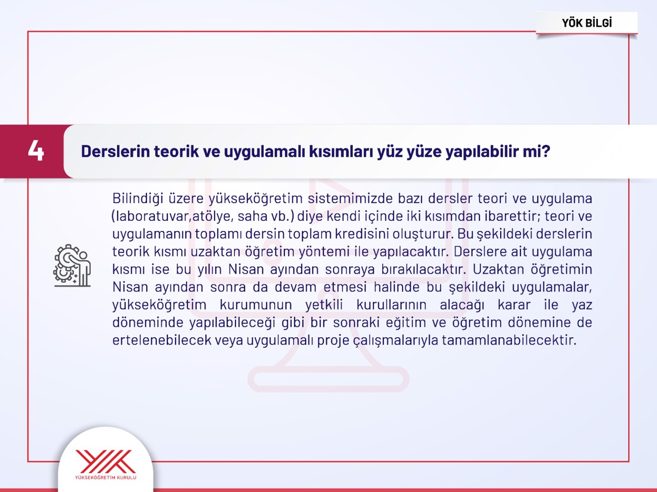 Yükseköğretim Kurulu, 2022-2023 Bahar Yarıyılı Eğitim ve Öğretime İlişkin Soru ve Cevapları Yayınladı