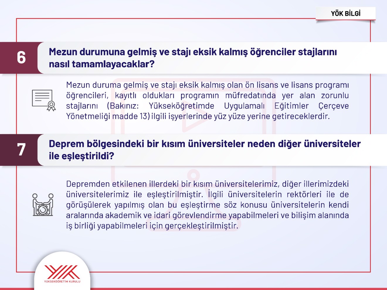 Yükseköğretim Kurulu, 2022-2023 Bahar Yarıyılı Eğitim ve Öğretime İlişkin Soru ve Cevapları Yayınladı