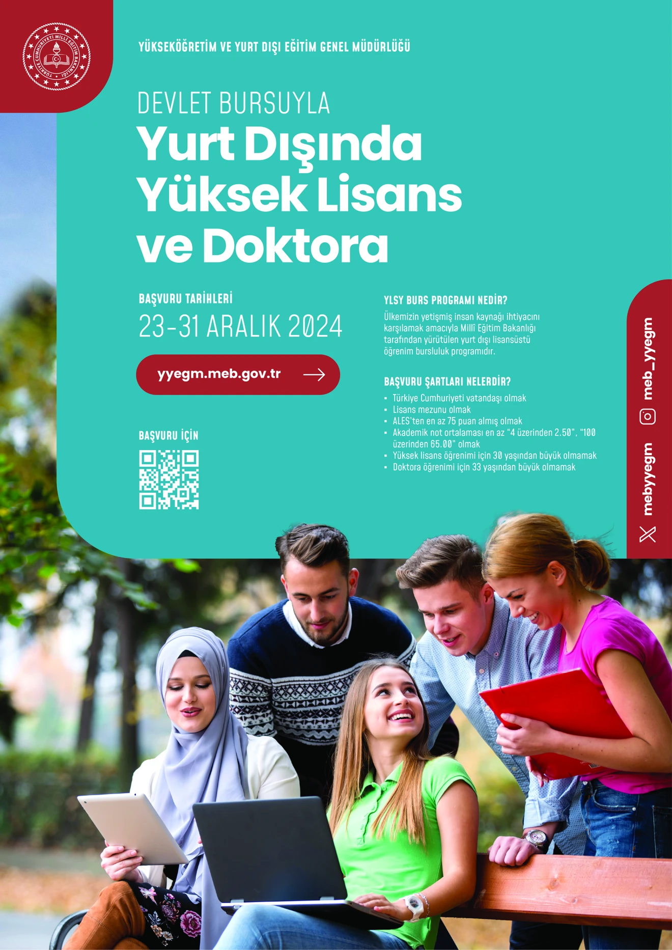 2024 YLSY Burs Programı Tanıtım Afişi