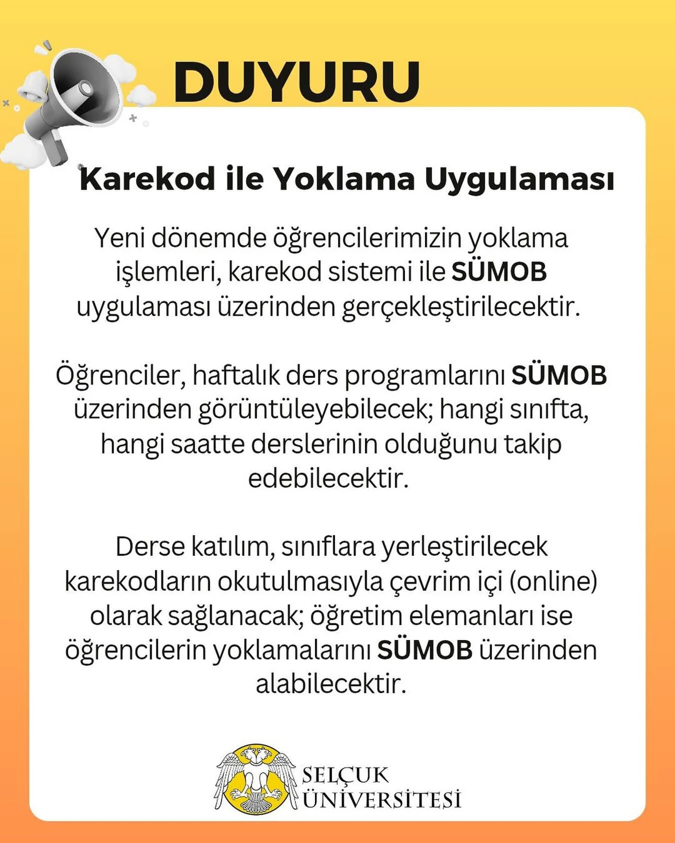 Karekod ile Yoklama Uygulaması