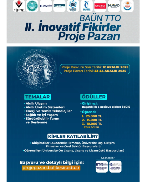BAÜN TTO II. İnovatif Fikirler Proje Pazarı