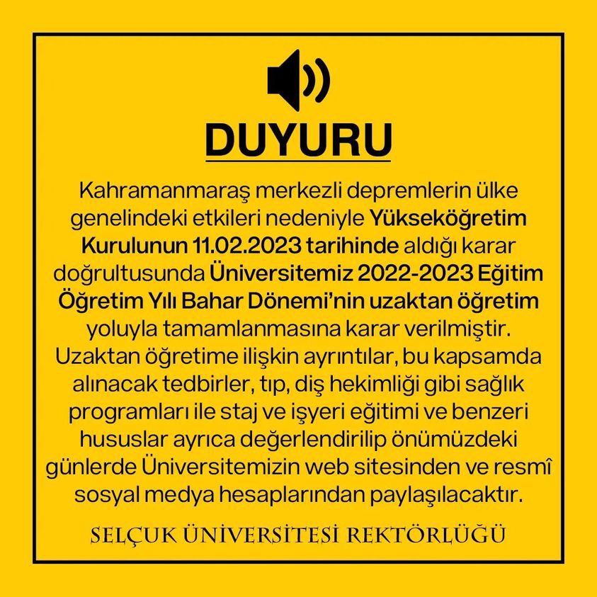 Uzaktan Öğretime Geçiş