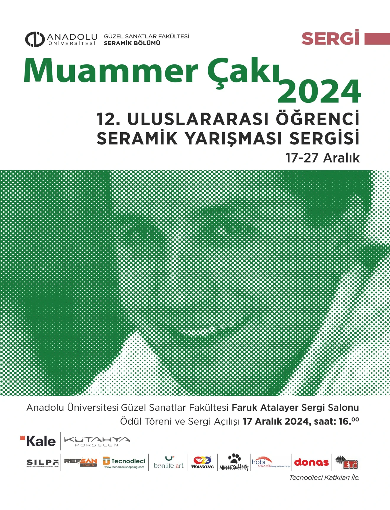 MUAMMER ÇAKI 12. ULUSLARARASI ÖĞRENCİ SERAMİK YARIŞMASI SONUÇLARI BELLİ OLDU