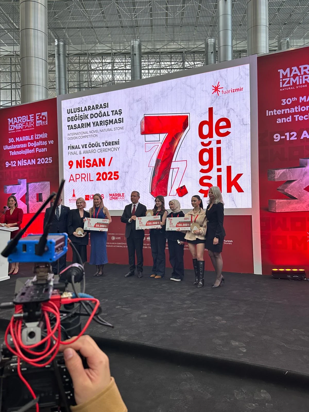 7. Uluslararası Değişik Doğal Taş Tasarım Yarışması'nda ödüller yine Selçuk’un!..