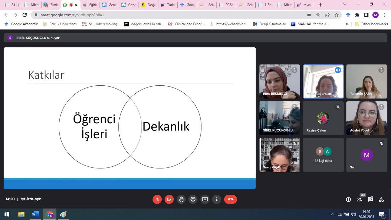 Öğrenci Danışmanlıklarına İlişkin Toplantı