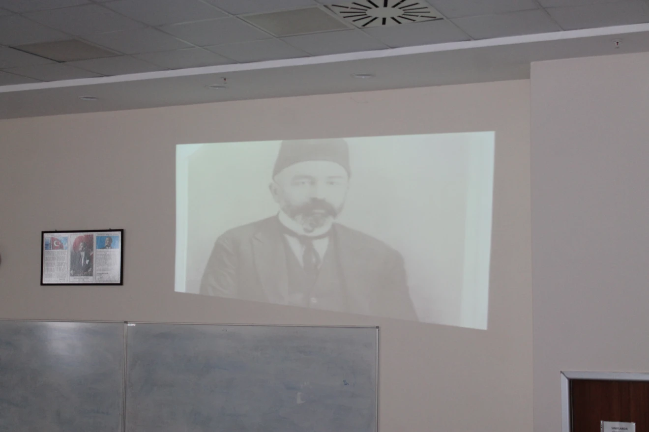 "12 Mart İstiklal Marşı'nın Kabulü ve Mehmet Akif Ersoy'u Anma Etkinliği" Konulu Belgesel Gösterildi.