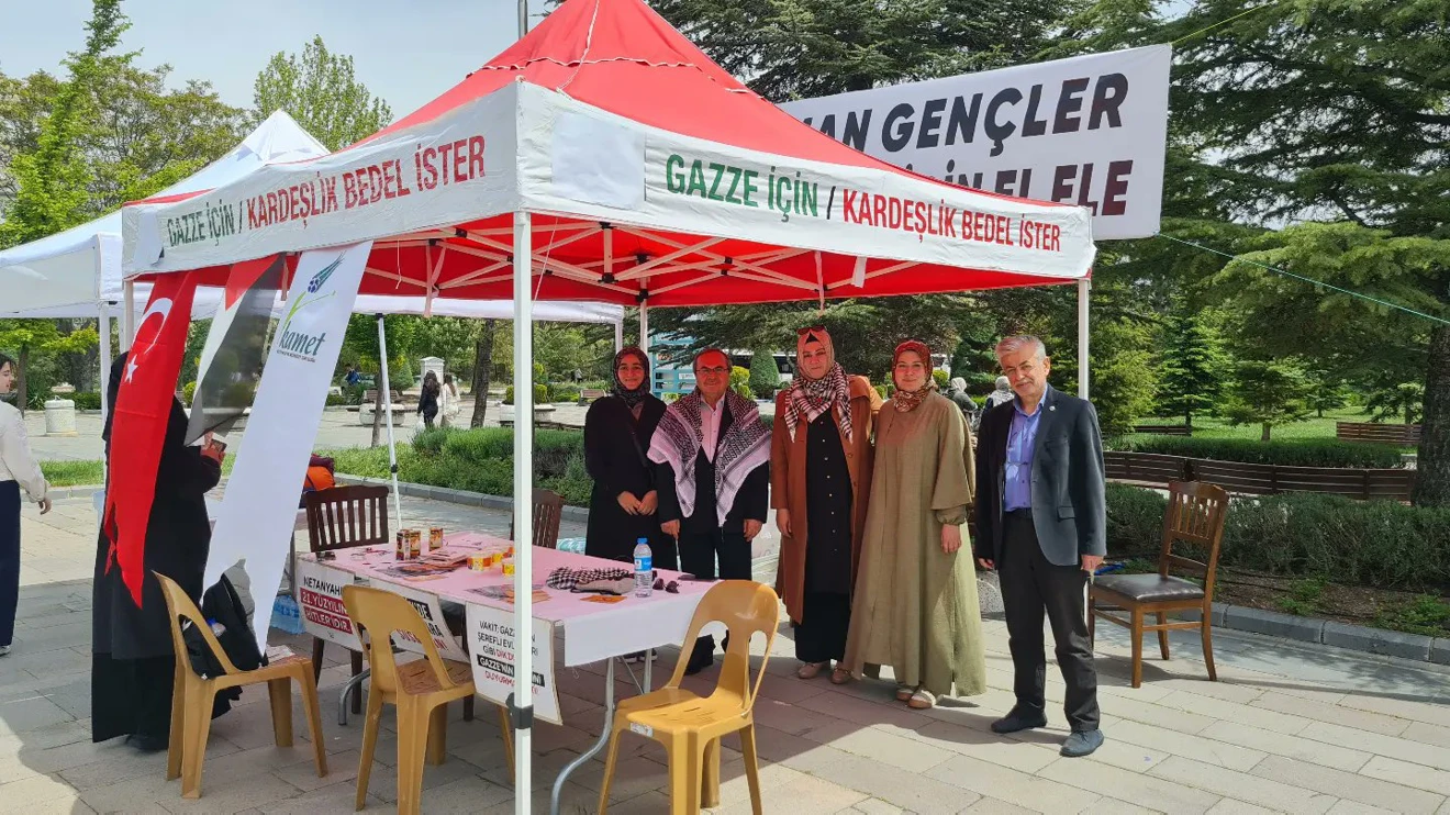 Selçuk Üniversitesi'nde Gazze Nöbeti Sürüyor