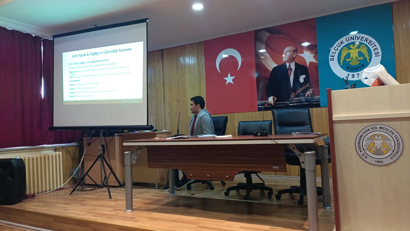 Okulumuzda İş Sağlığı ve Güvenliği Eğitimi verildi.