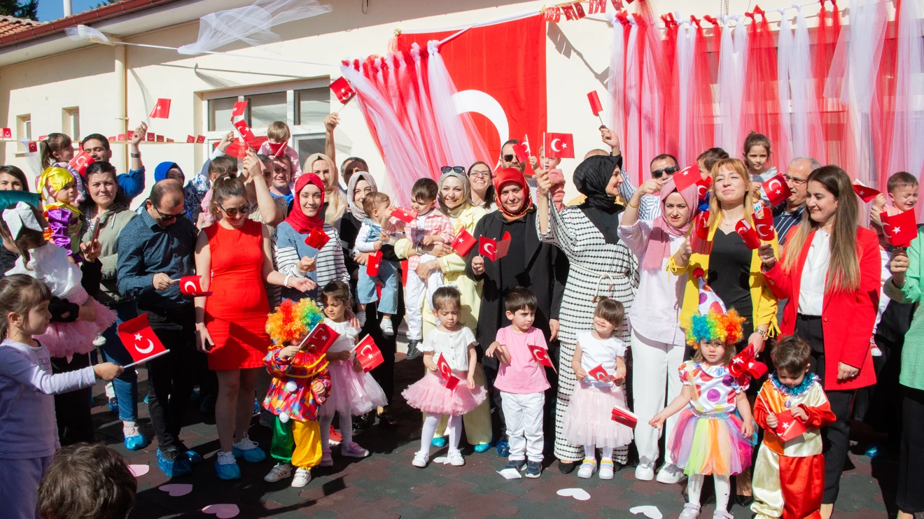 SÜ Nasreddin Hoca Uygulama Anaokulunda 23 Nisan etkinliği yapıldı