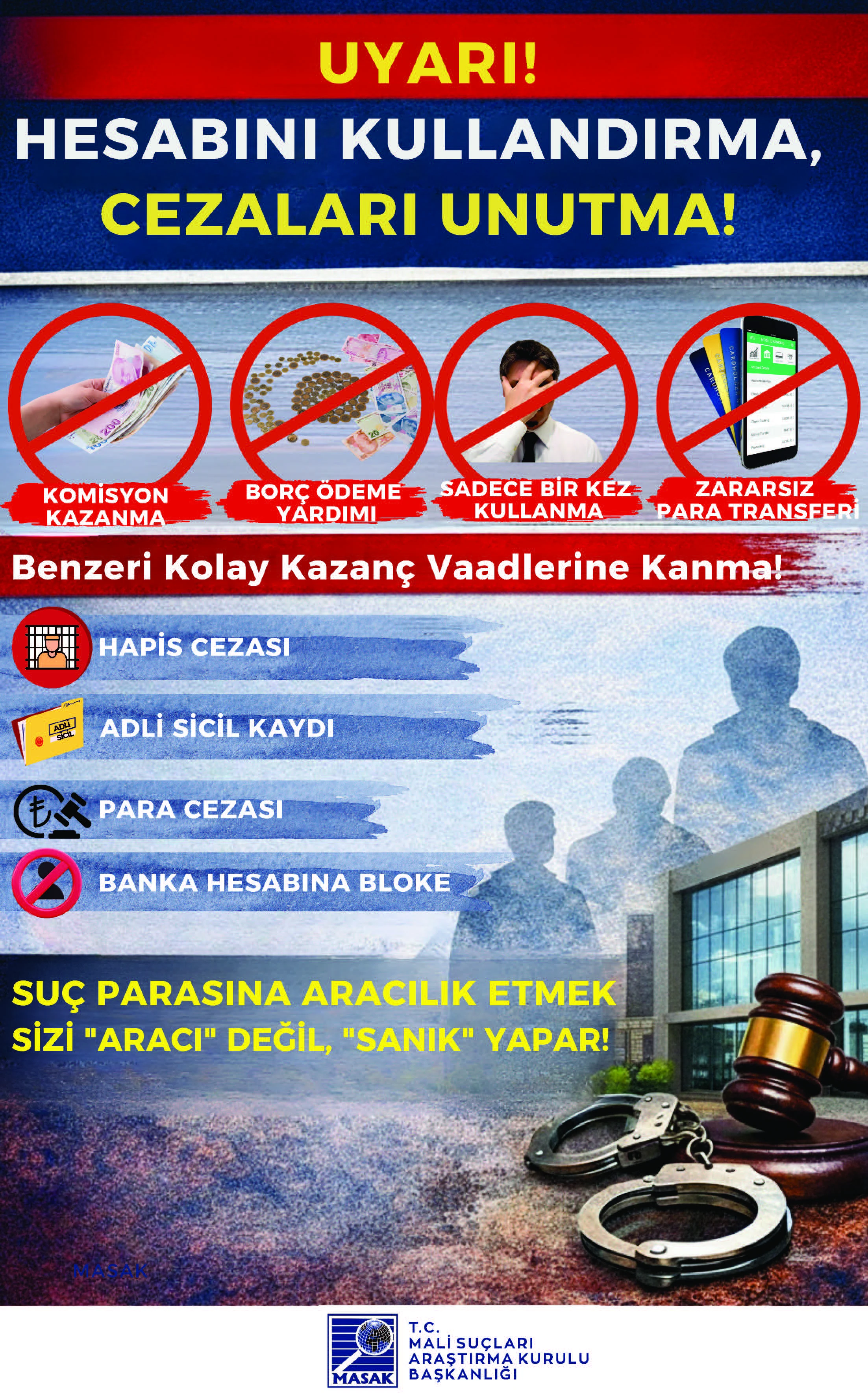 IBAN’ını Kullandırma! Suça Ortak Olma!