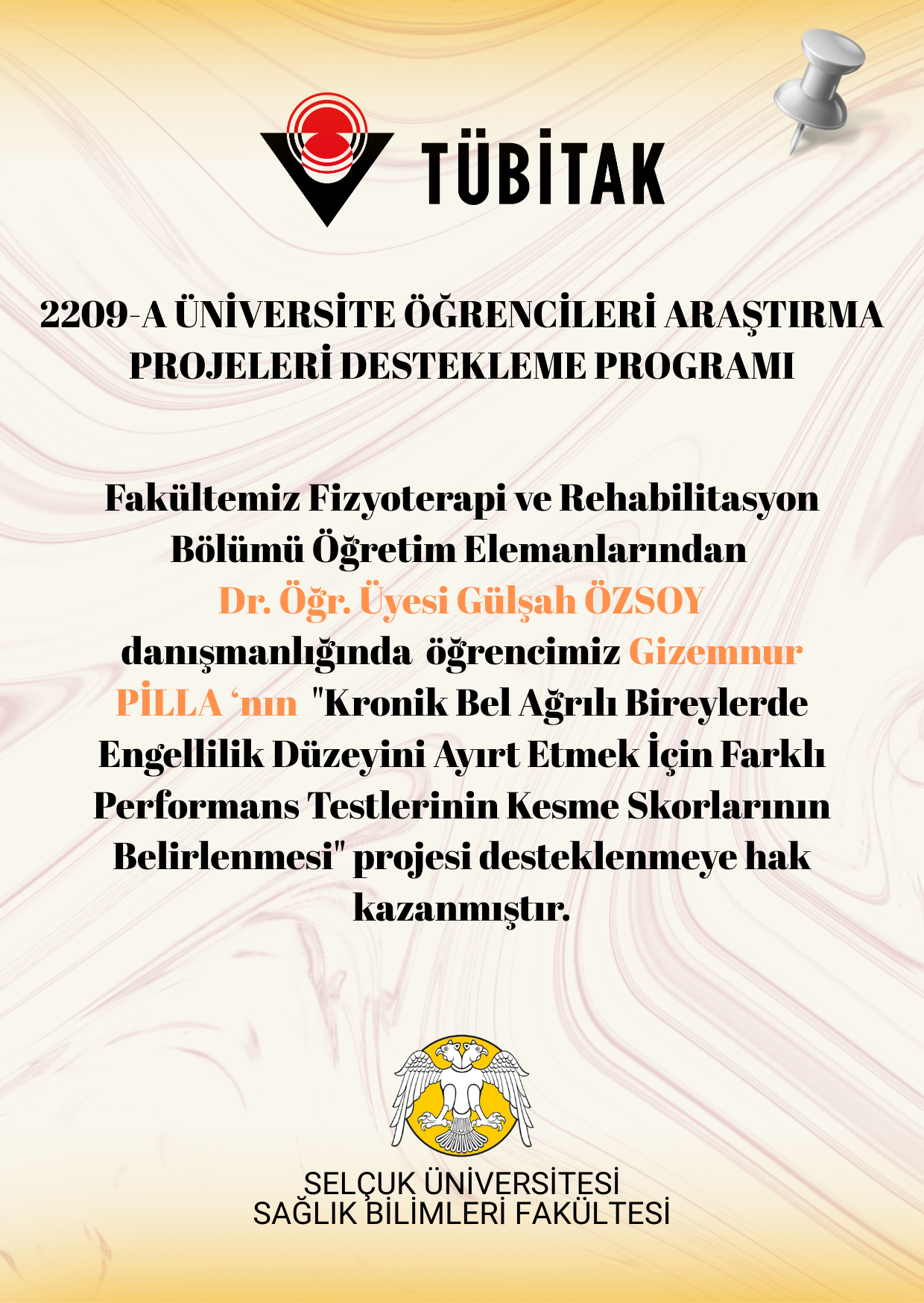 2209-A ÜNİVERSİTE ÖĞRENCİLERİ ARAŞTIRMA PROJELERİ DESTEKLEME PROGRAMI KAZANAN PROJELER