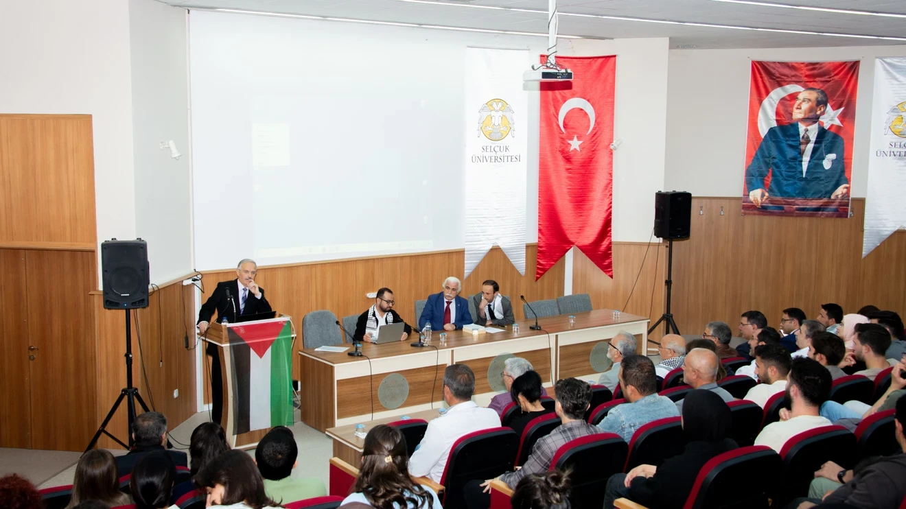 S.Ü. Ziraat Fakültesi'nde “Filistin’de Soykırım ve Tarım” konulu panel yapıldı