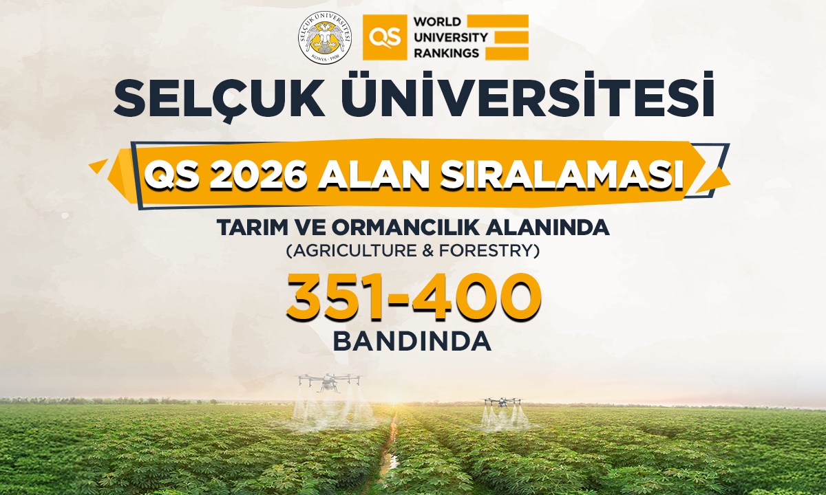 Selçuk Üniversitesi tarım alanında ilk 400’de