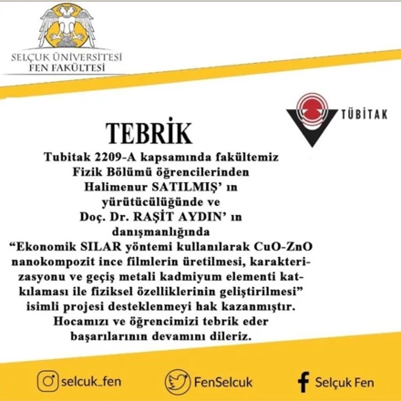 Ödüller ve Tebrikler