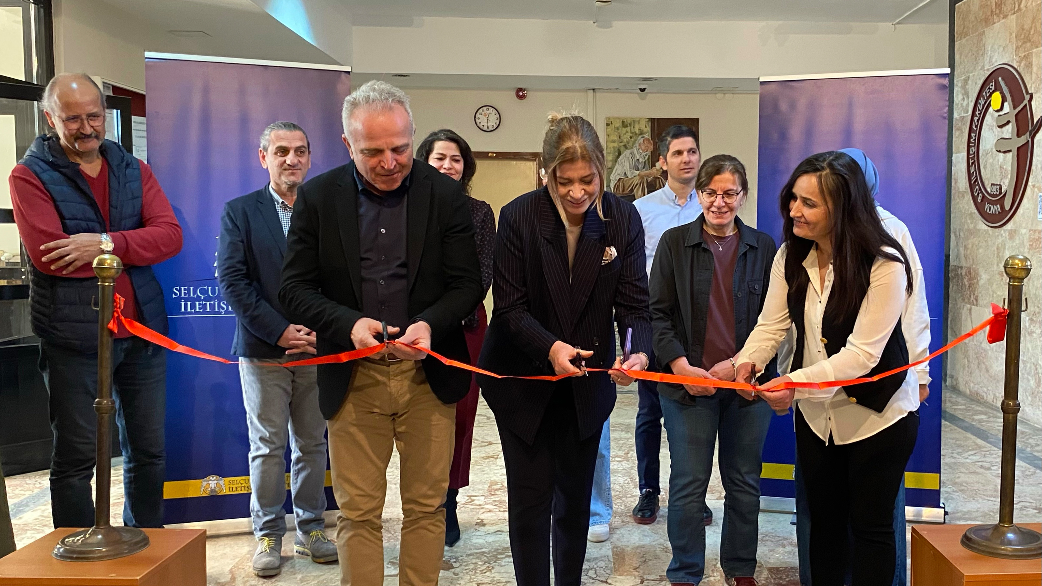 İletişim Fakültesinde “Yüzleşme” adlı sergi açıldı