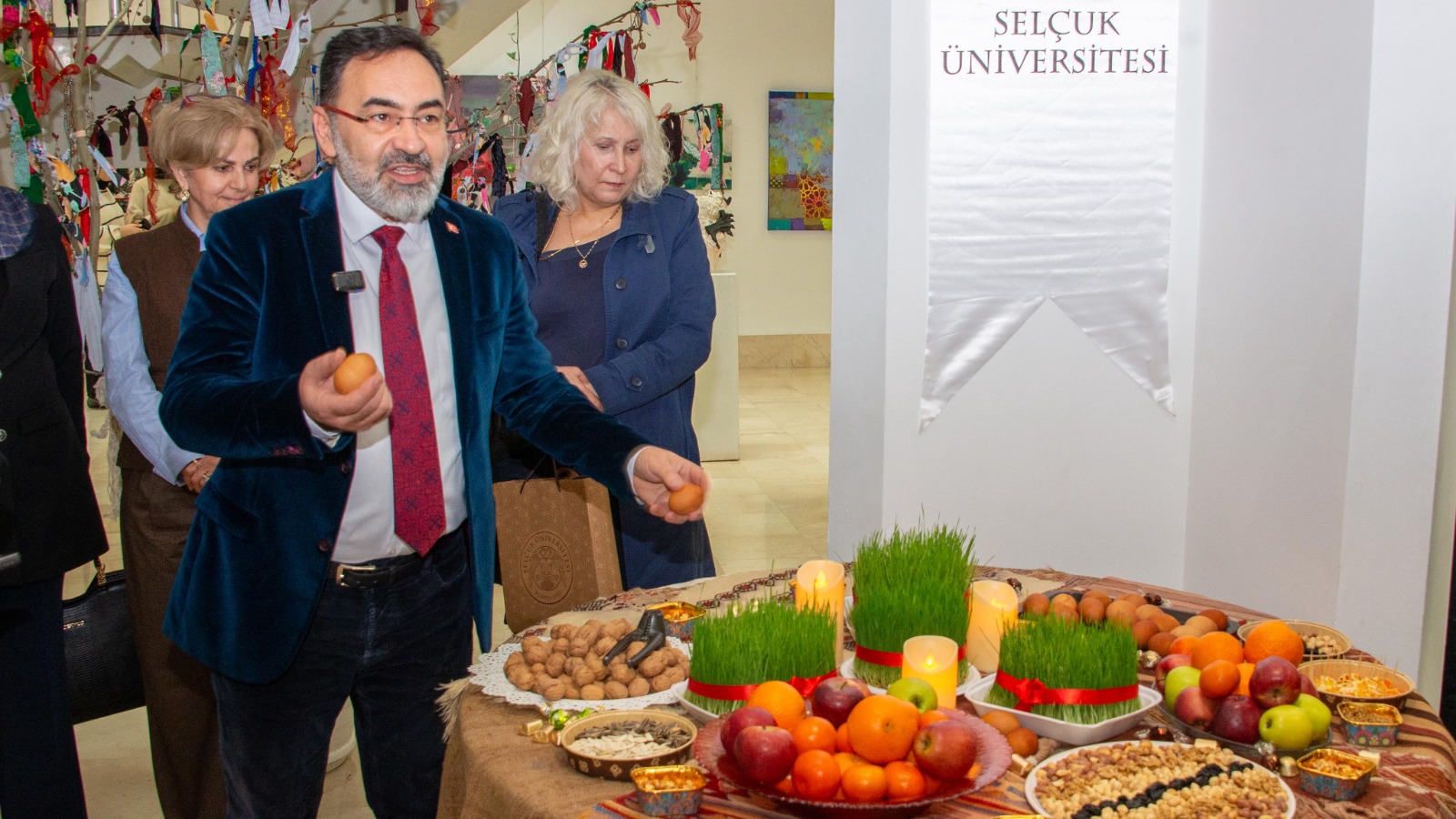 Selçuk Üniversitesinde Nevruz coşkusu sanatla buluştu