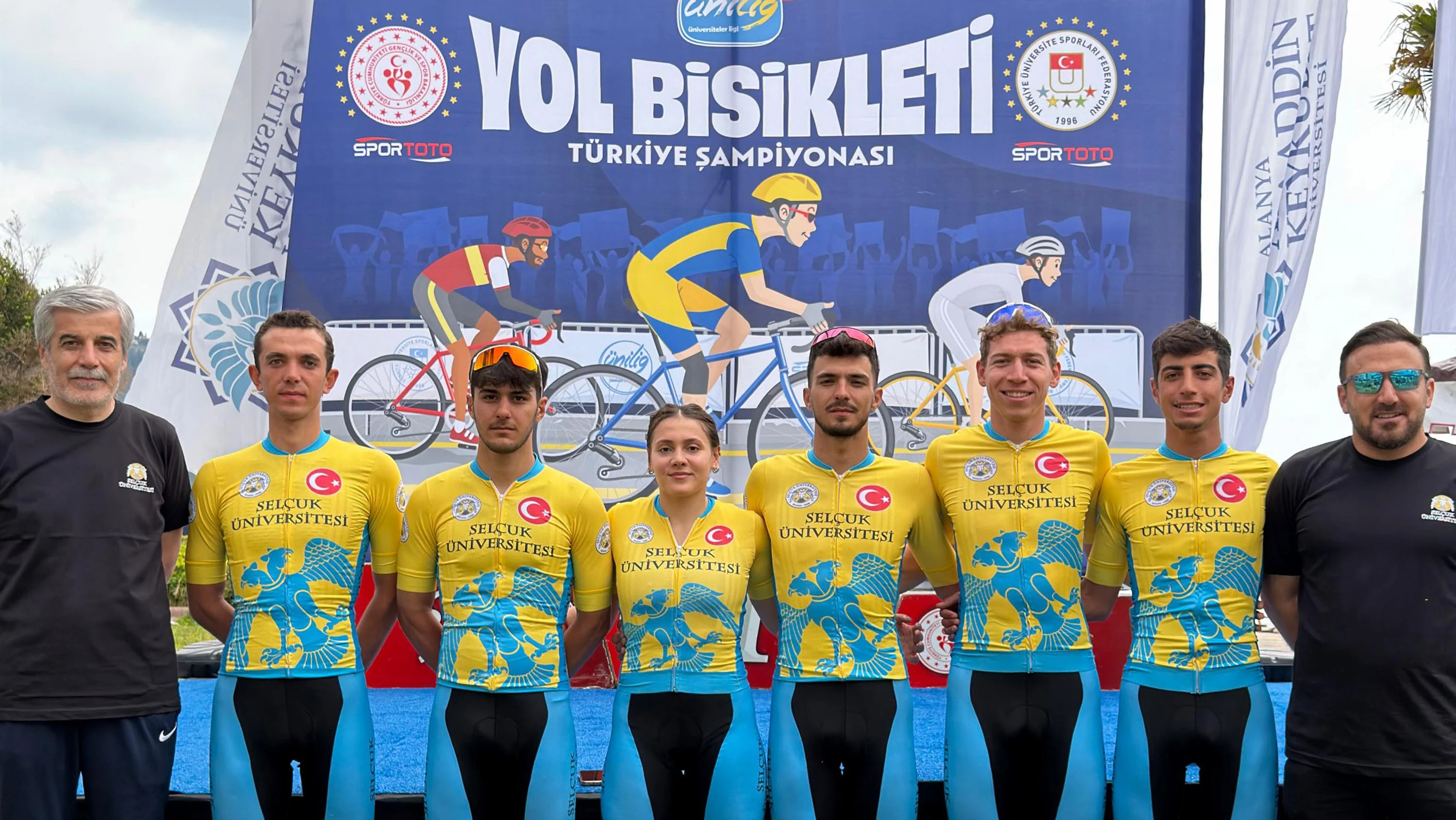 Selçuk Üniversitesi, yol bisikletinde Türkiye şampiyonu oldu